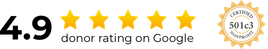 4.9 Google rating & 501c3 Nonprofit